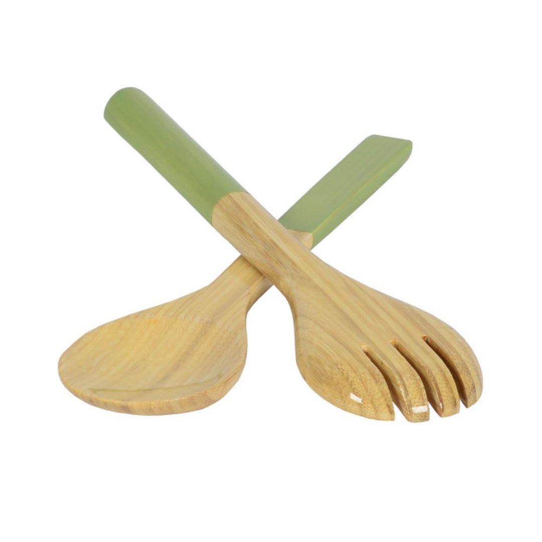 Small Salad Server Set Pastel Green By Albert Punkt - Moxiebainbridge