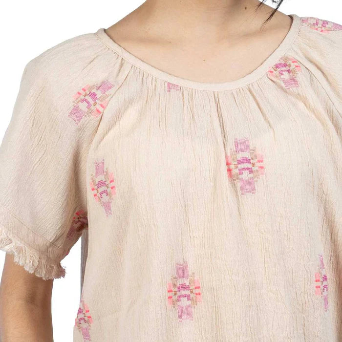 Maya Raglan Top Natural By Dylan - Moxiebainbridge