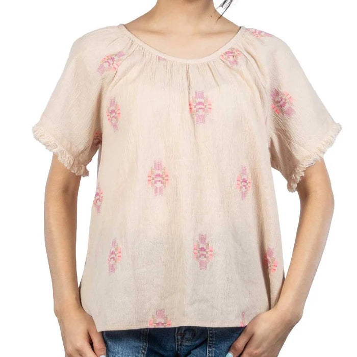 Maya Raglan Top Natural By Dylan - Moxiebainbridge