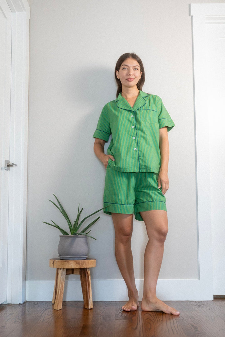 Lucky Green Pajama Set By Denise Rae - Moxiebainbridge