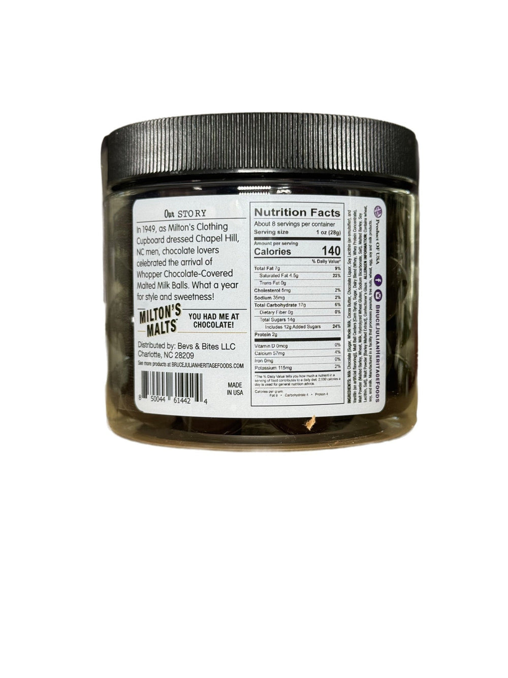 Milton’s Malts Dark Chocolate - Moxiebainbridge