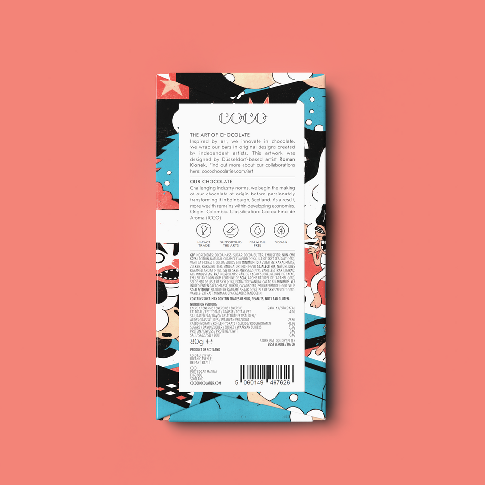 Salted Caramel Dark Chocolate Bar By COCO - Moxiebainbridge