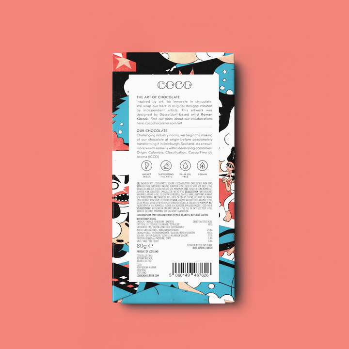 Salted Caramel Dark Chocolate Bar By COCO - Moxiebainbridge