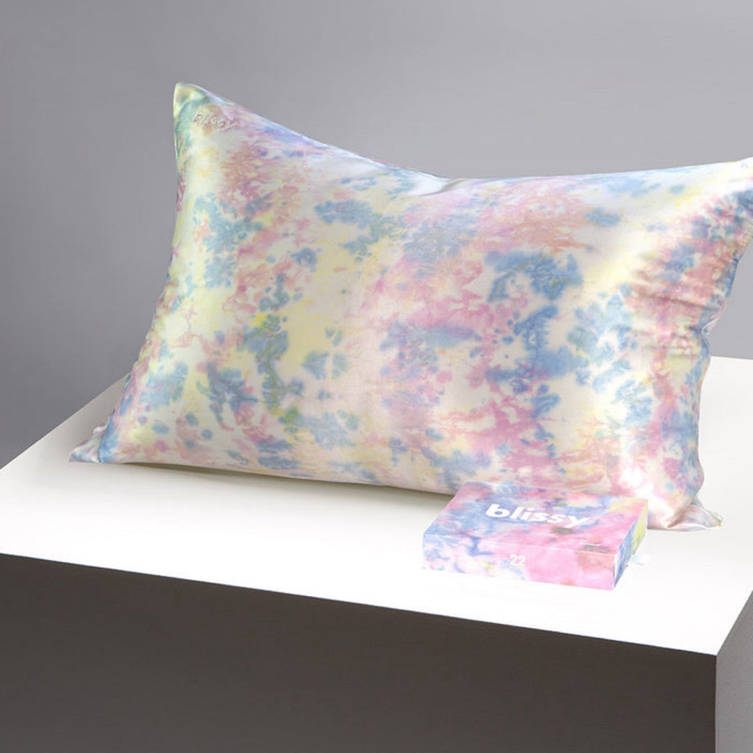 100% Pure Mulberry Silk Standard Pillow Case Tie Dye By Blissy - Moxiebainbridge