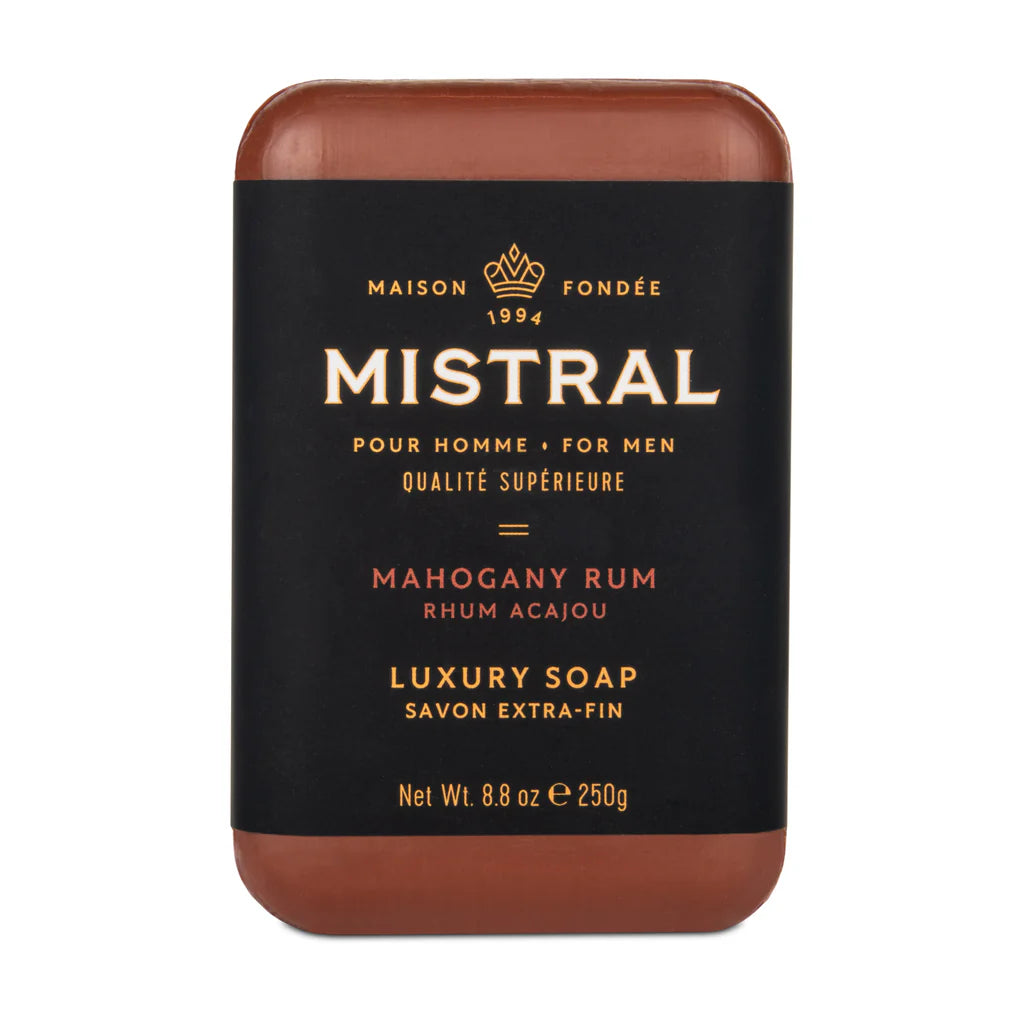Mahogany Rum Luxury Soap By MIstral - Moxiebainbridge