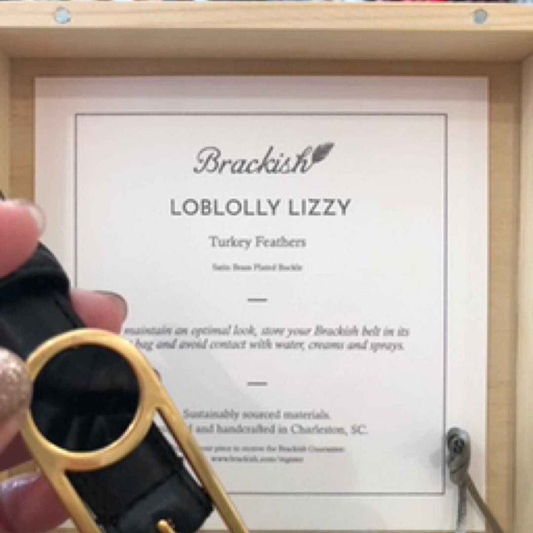 Loblolly Lizzie Belt Black turkey  small. 10/24