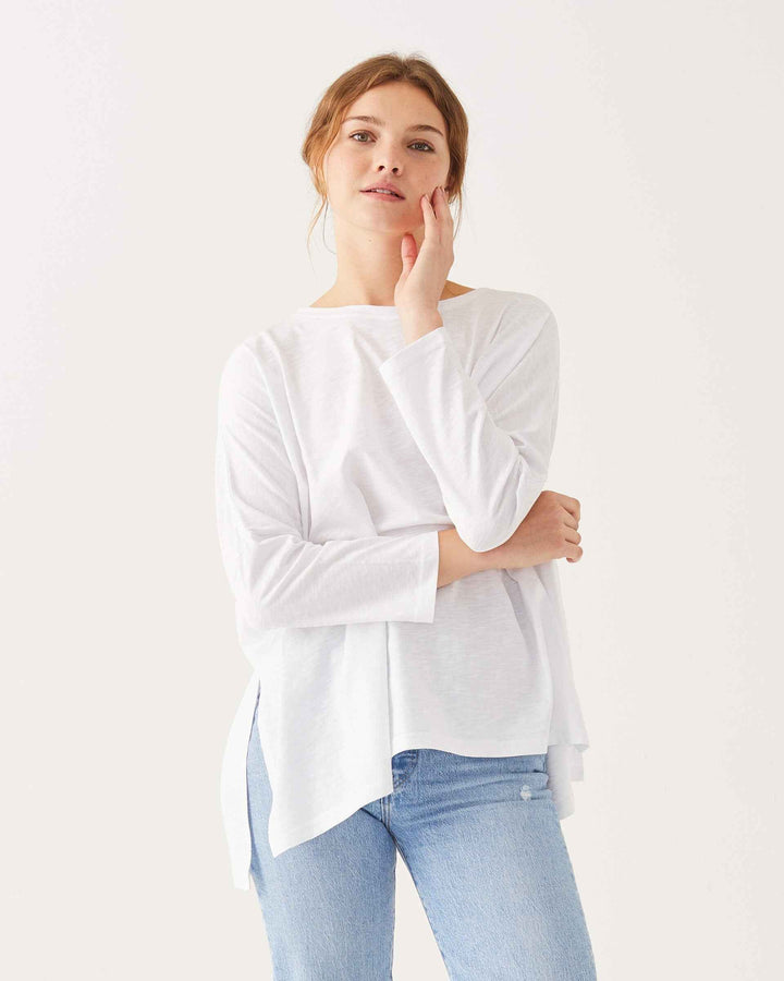 Catalina Slub Tee White By Mersea
