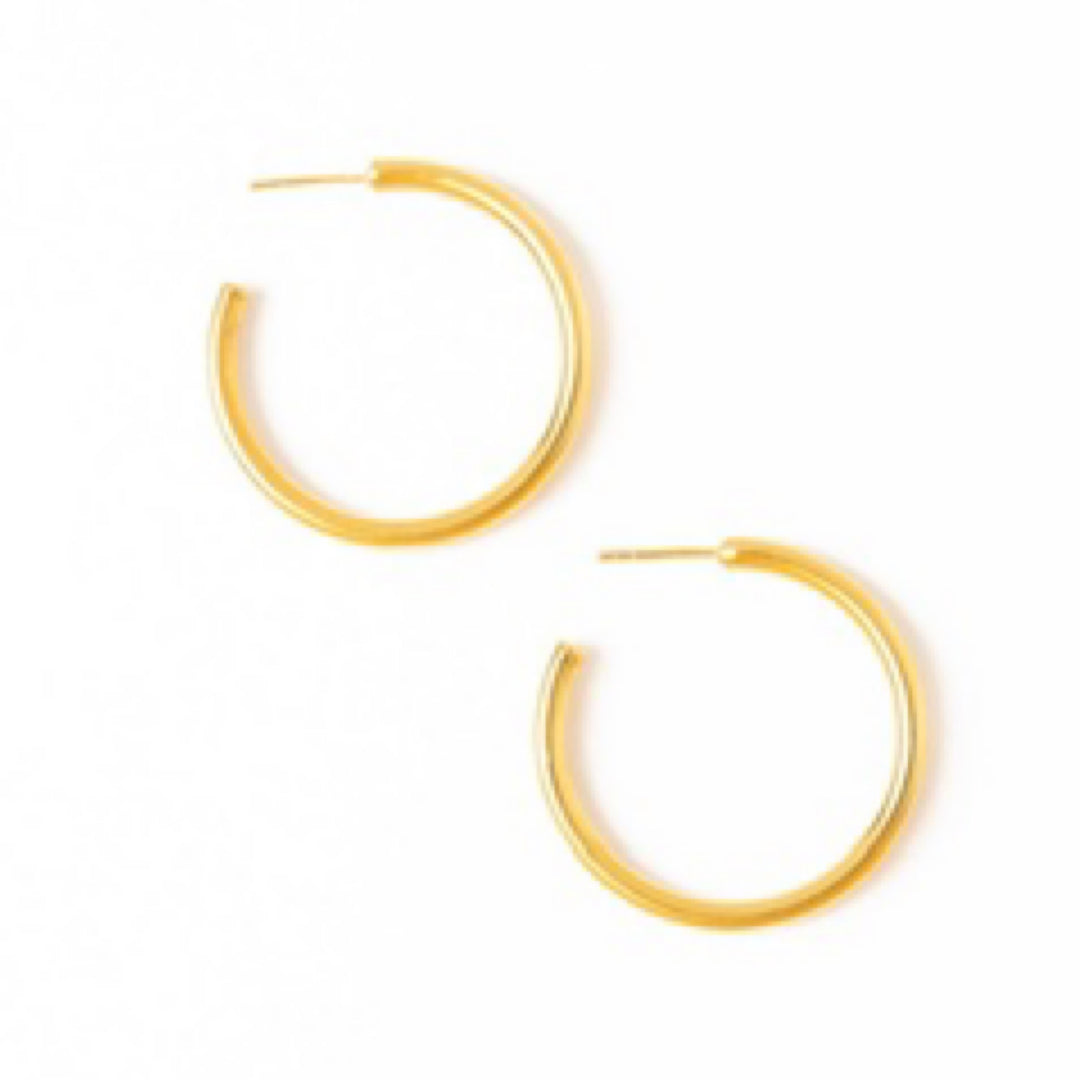 Ink + Alloy Marianne Everyday Large Chunky Hoop Earrings