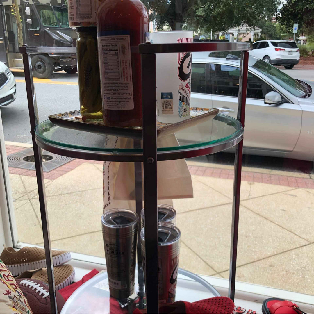Glass Bar Cart Table By Napa Home and Garden
