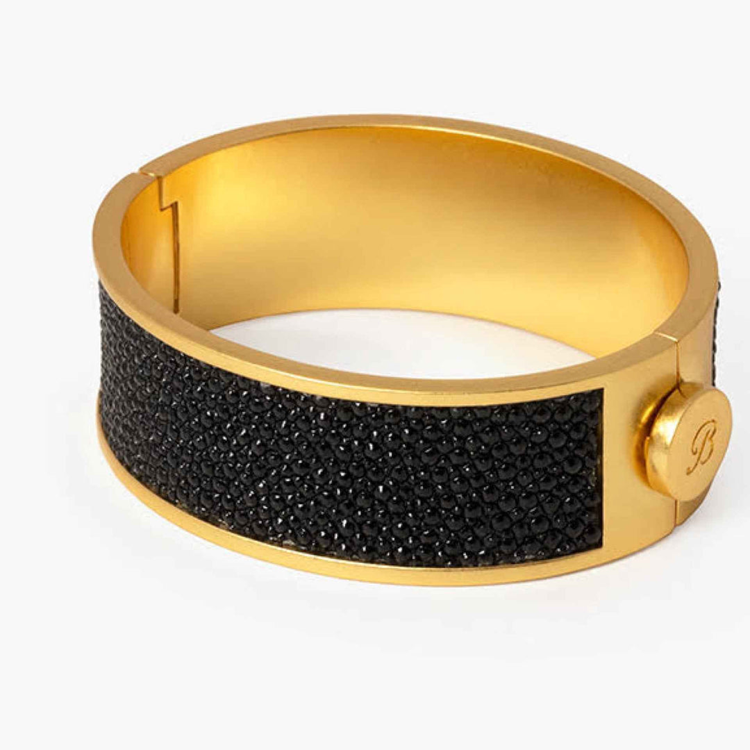 Gianna Hing Cuff Stingray Leather By Brackish