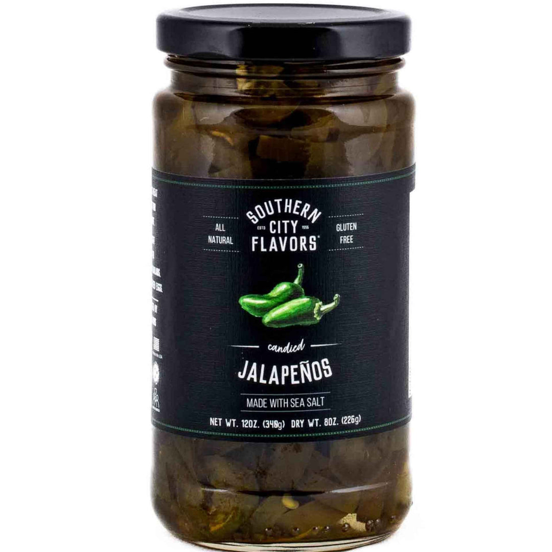 Candied Jalapeños made with Sea Salt By Southern City Flavors