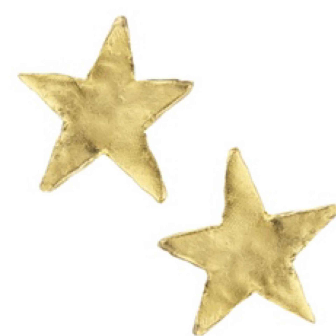 Gold Medium Star Post Earring By Susan Shaw