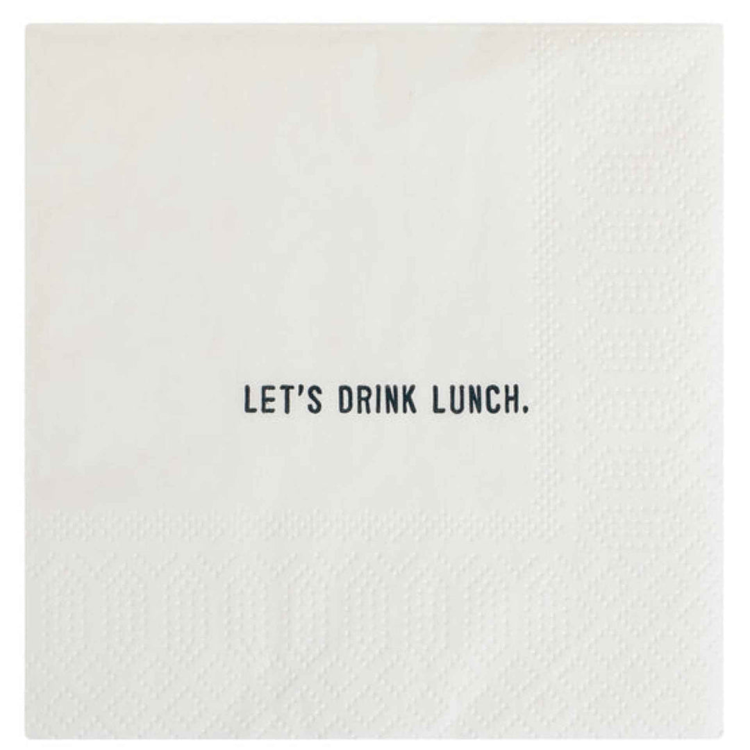 Let’s Drink Lunch Cocktail Napkins By SugarBoo