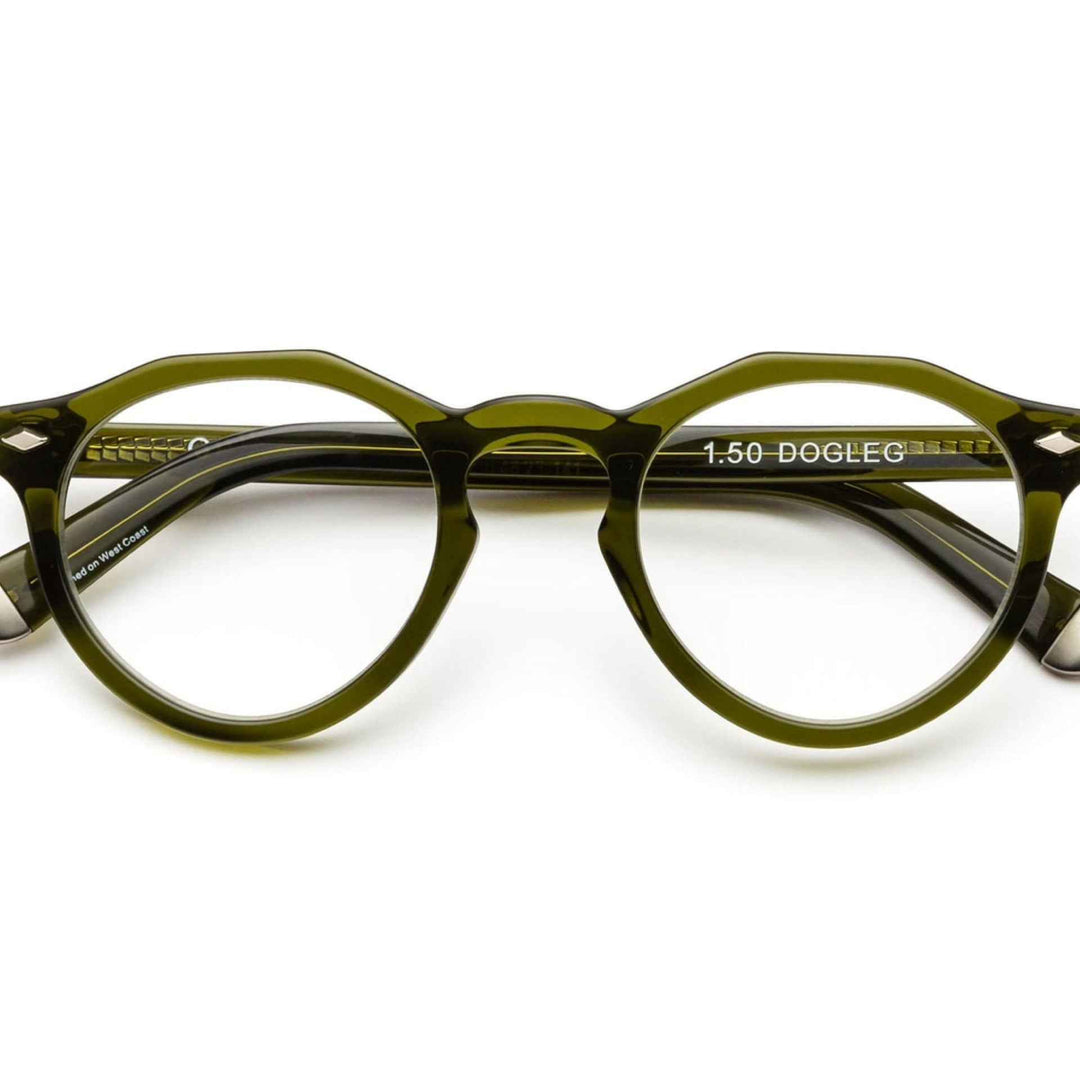 Dogleg Readers Heritage Green  1.50 By Caddis