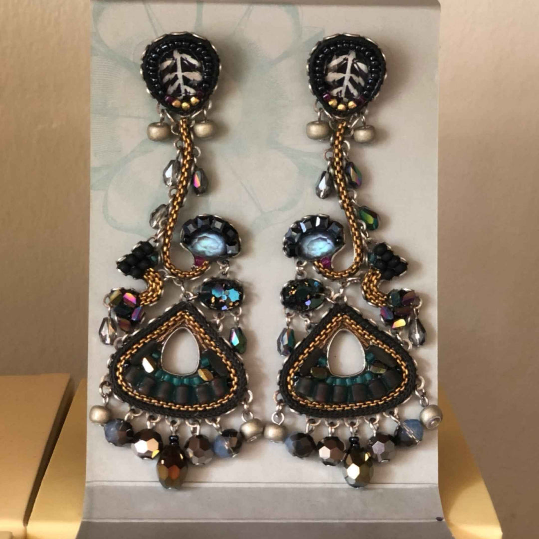 Obsidian Black Earring By Ayala Bar