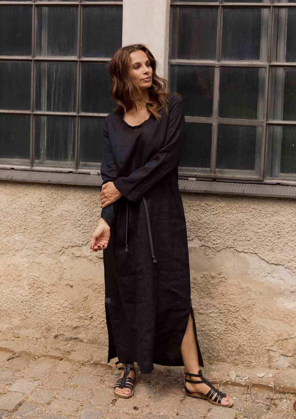 The Maxi Dress Black Henriette Steffensen