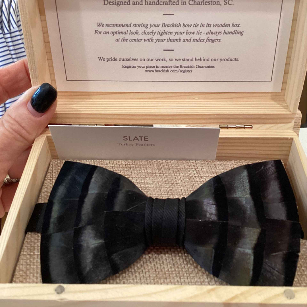 Slate. Bow Tie