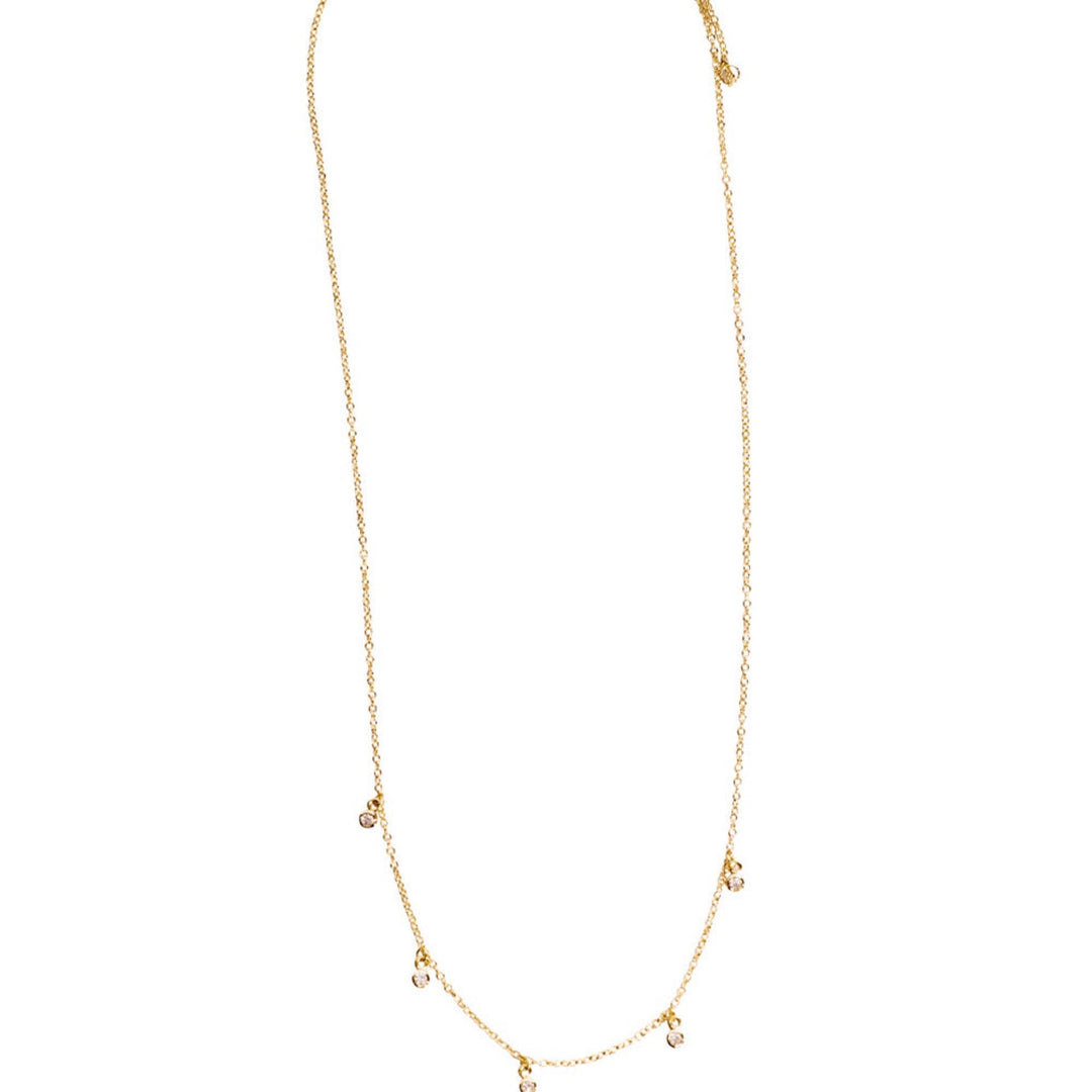 Bezel Marquise Chain Dangle Necklace By SugarBoo