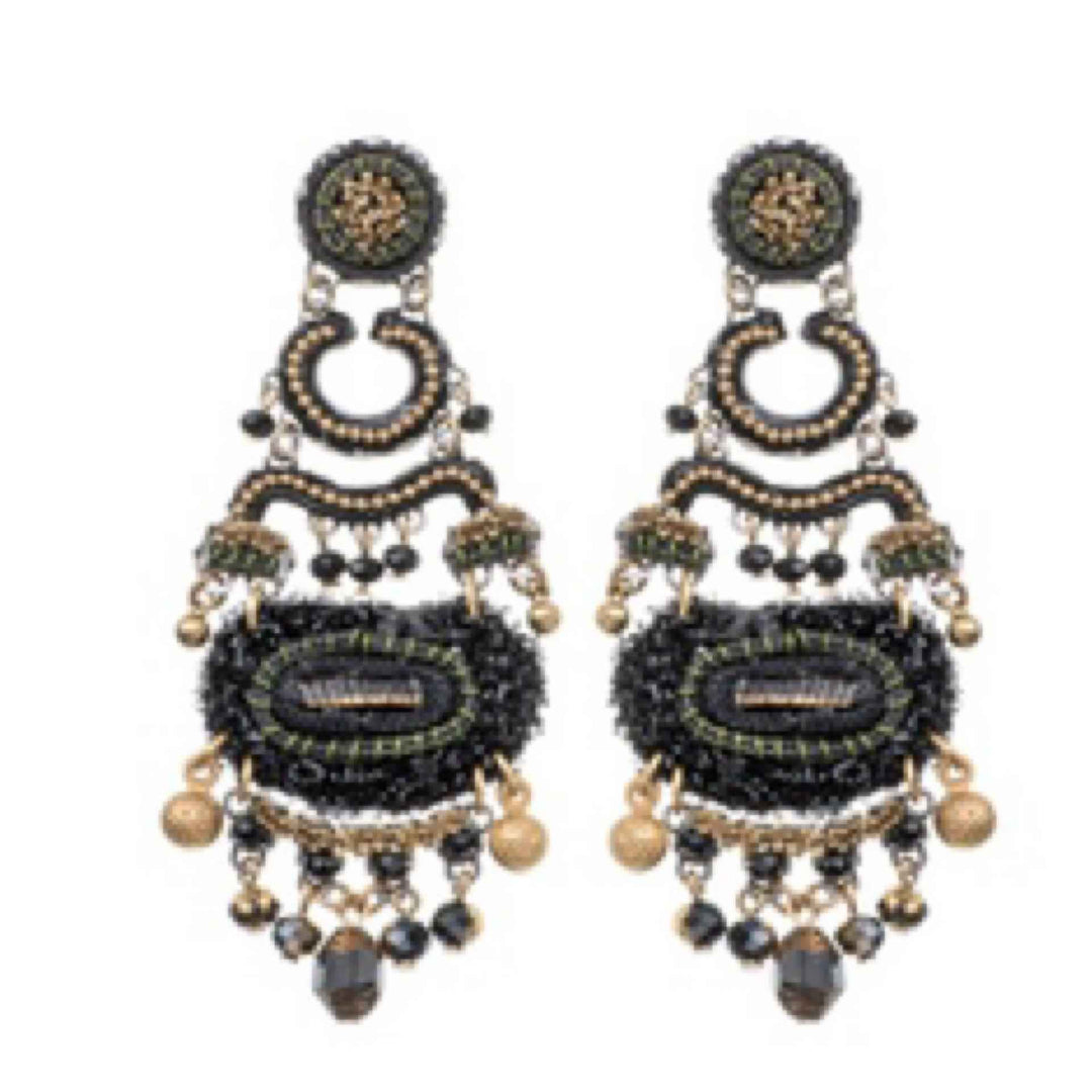 Gilded Black Earring By AyalaBAR
