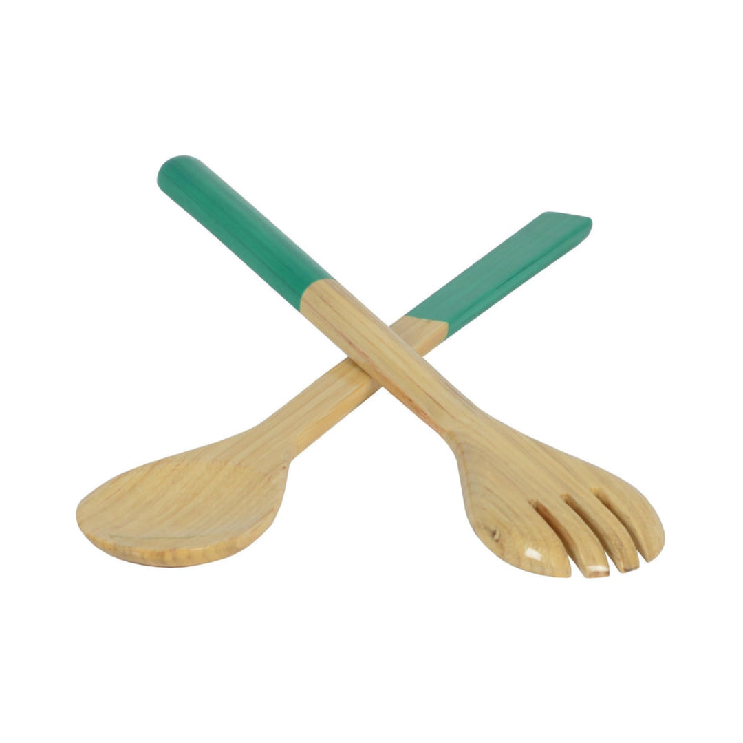 Large Salad Server Turquoise By Albert Punkt