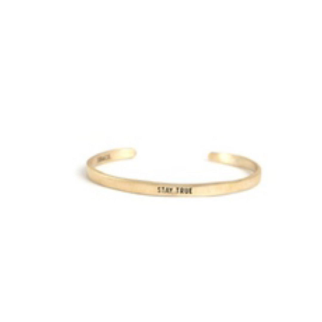 Stay True Brass Cuff By SugarBoo