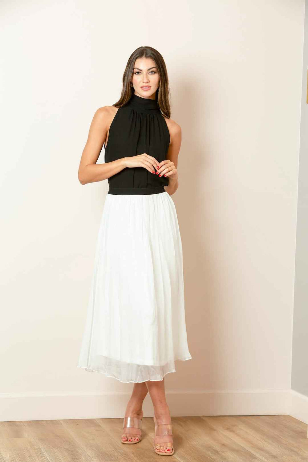 Silk Halter Neck Blouse