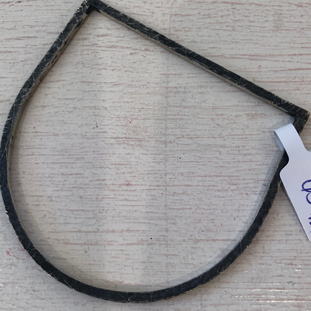 Round and square silver bracelet