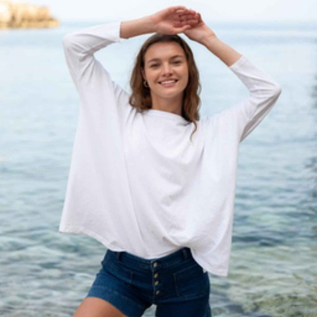 Catalina Slub Tee  White By Mersea Onesize