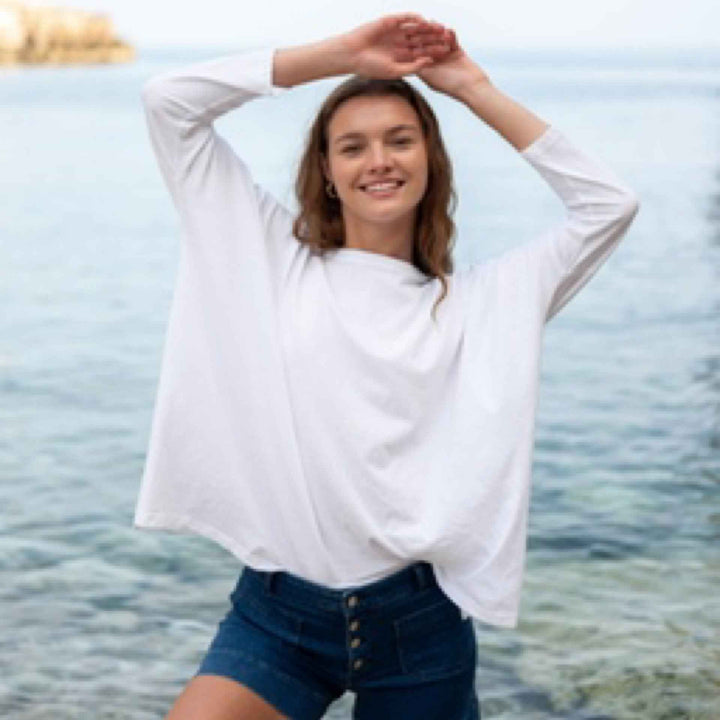 Catalina Slub Tee  White By Mersea Onesize