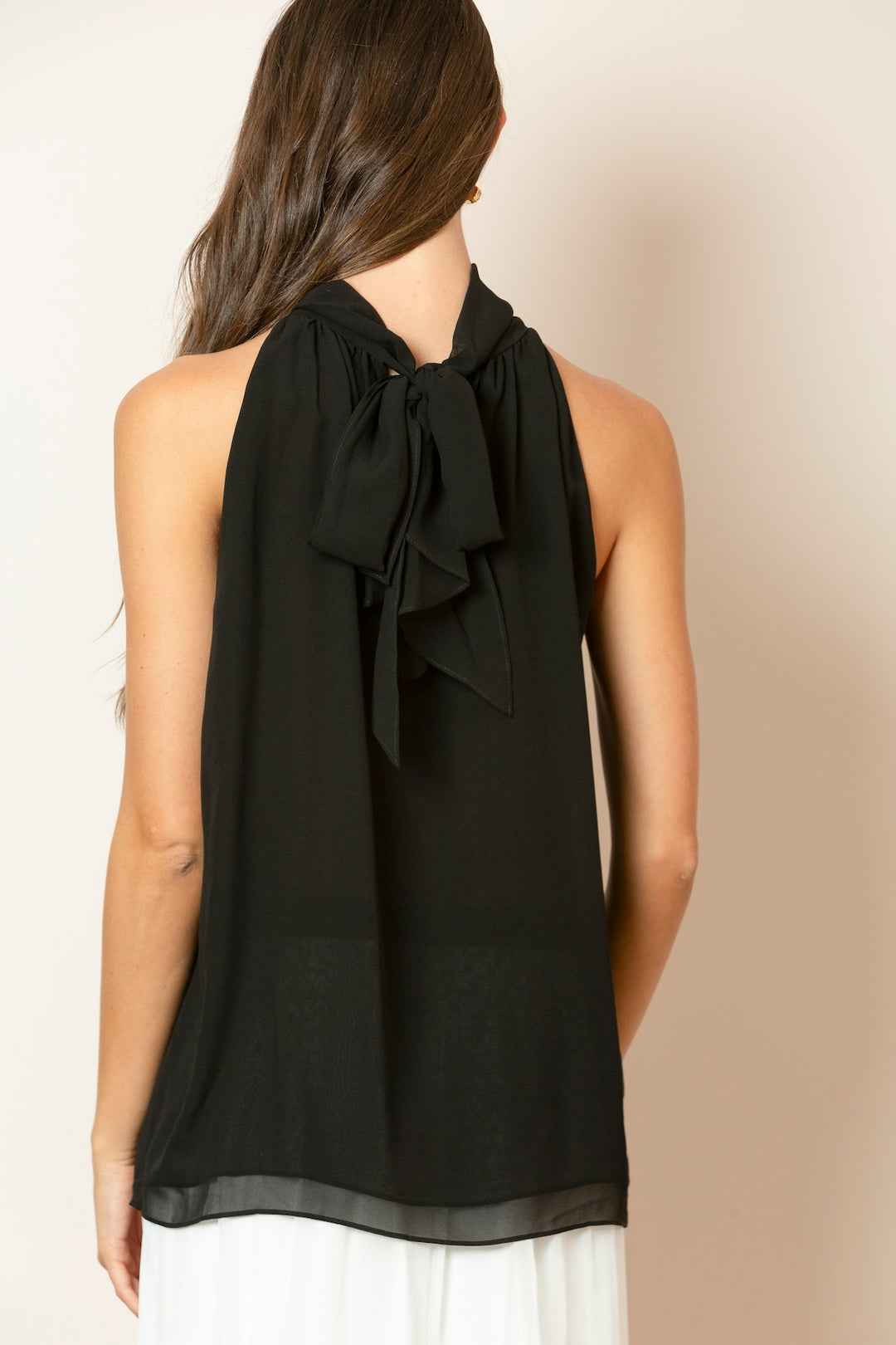 Silk Halter Neck Blouse